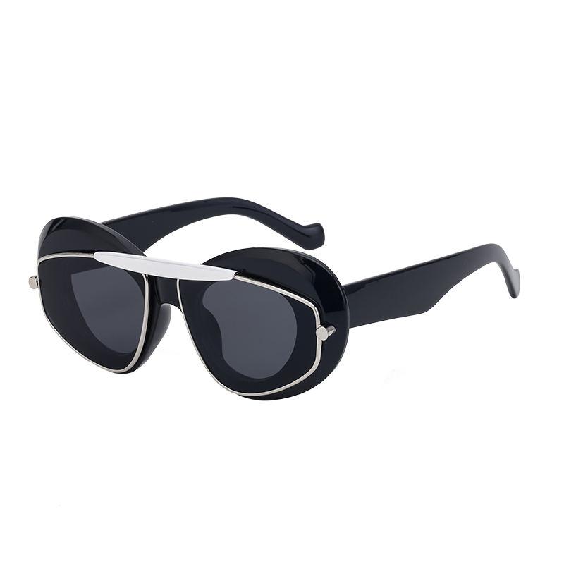 Geometric Double Frame Sunglasses