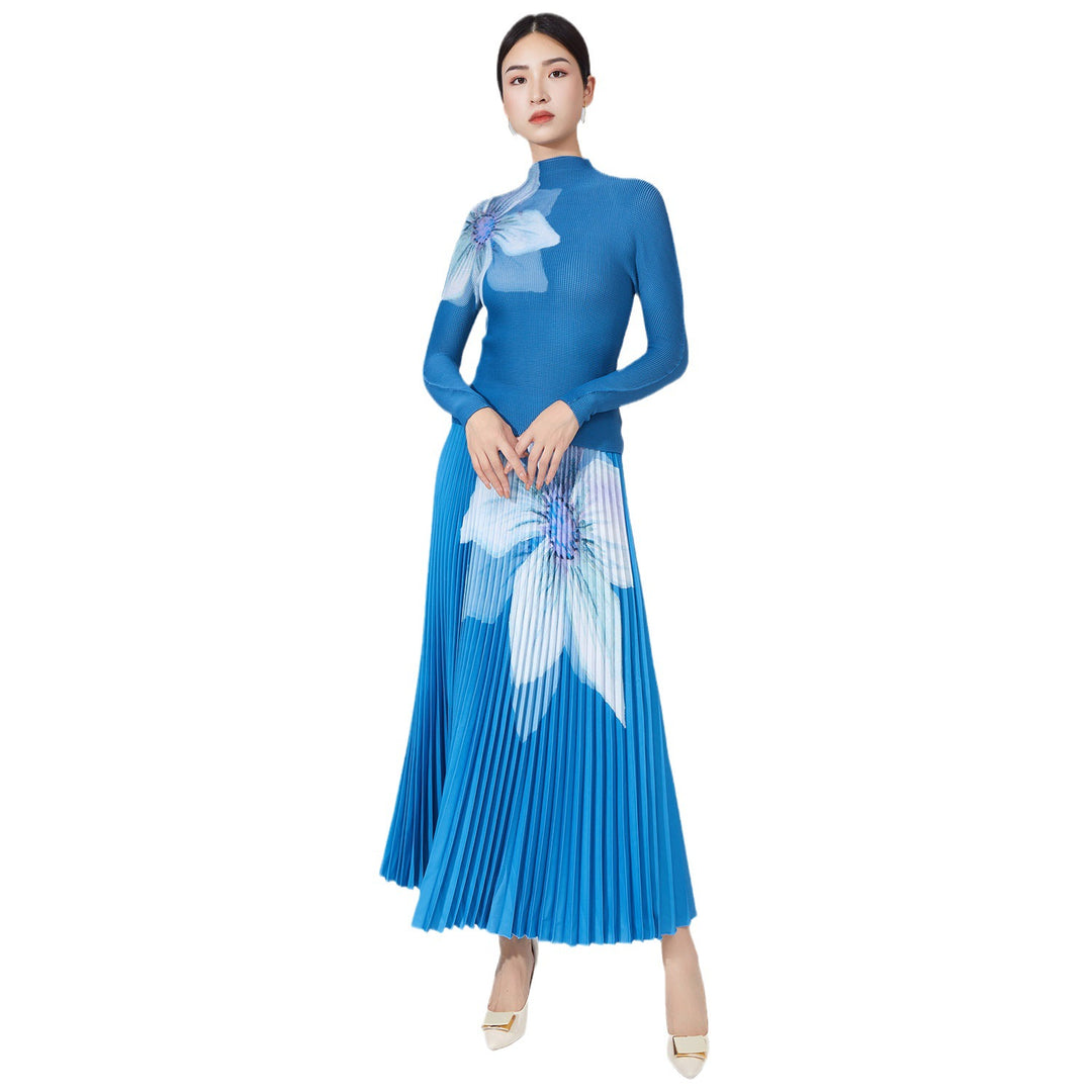 Women's Clothing Amazon Autumn Fashion Pleated Skirt Two-piece Suit