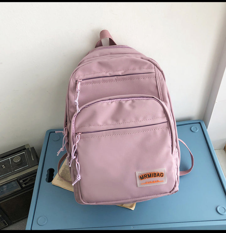 Schoolbag Female Summer Multi-layer Niche High School Backpack