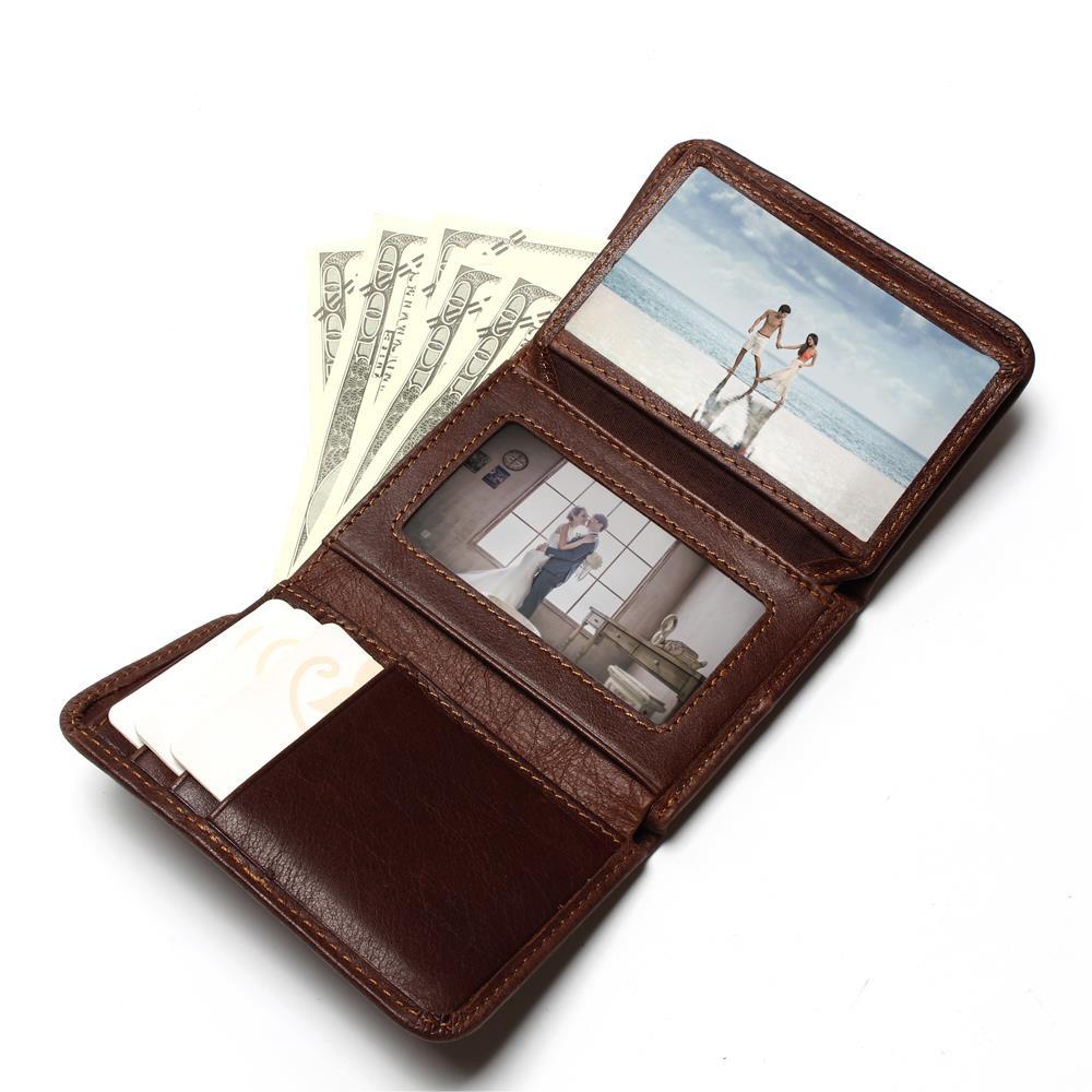 Men's ultra-thin leather wallet