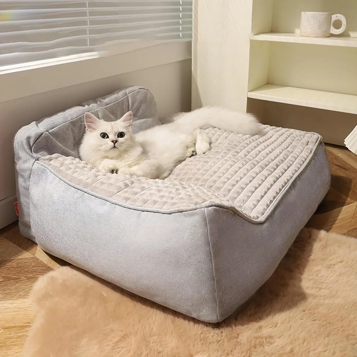 Cats and Small Dogs Cozy Sofa Bed – Washable, Removable Cover