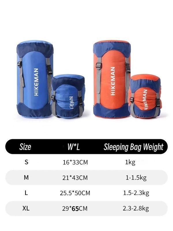 Ultra-Light, Waterproof Cotton Sleeping Bag with Compression Storage