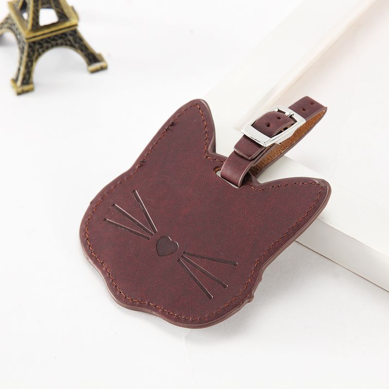 Cute Cartoon Cat Luggage Tag