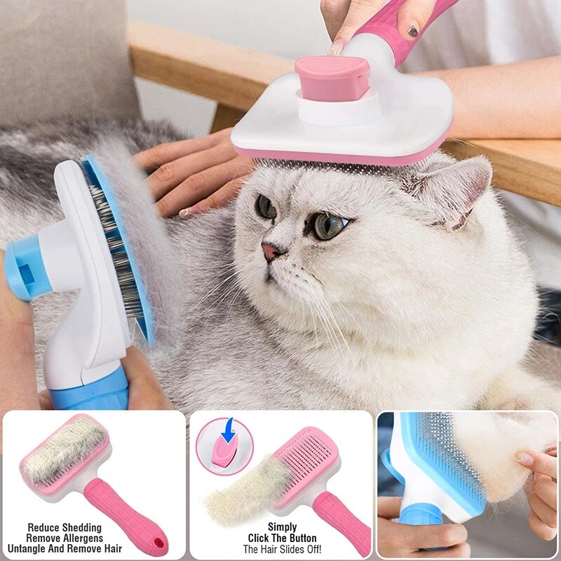 Self Cleaning Pet Brush: Say Goodbye to Tangles and Mats!