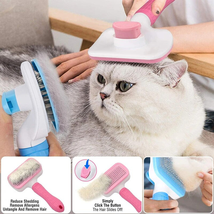 Self Cleaning Pet Brush: Say Goodbye to Tangles and Mats!