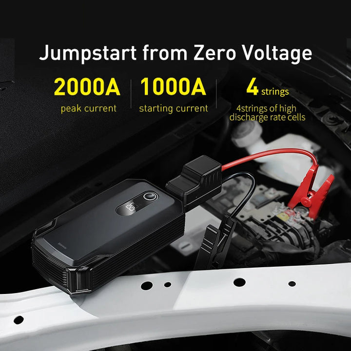 2000A Portable Car Jump Starter & Power Bank