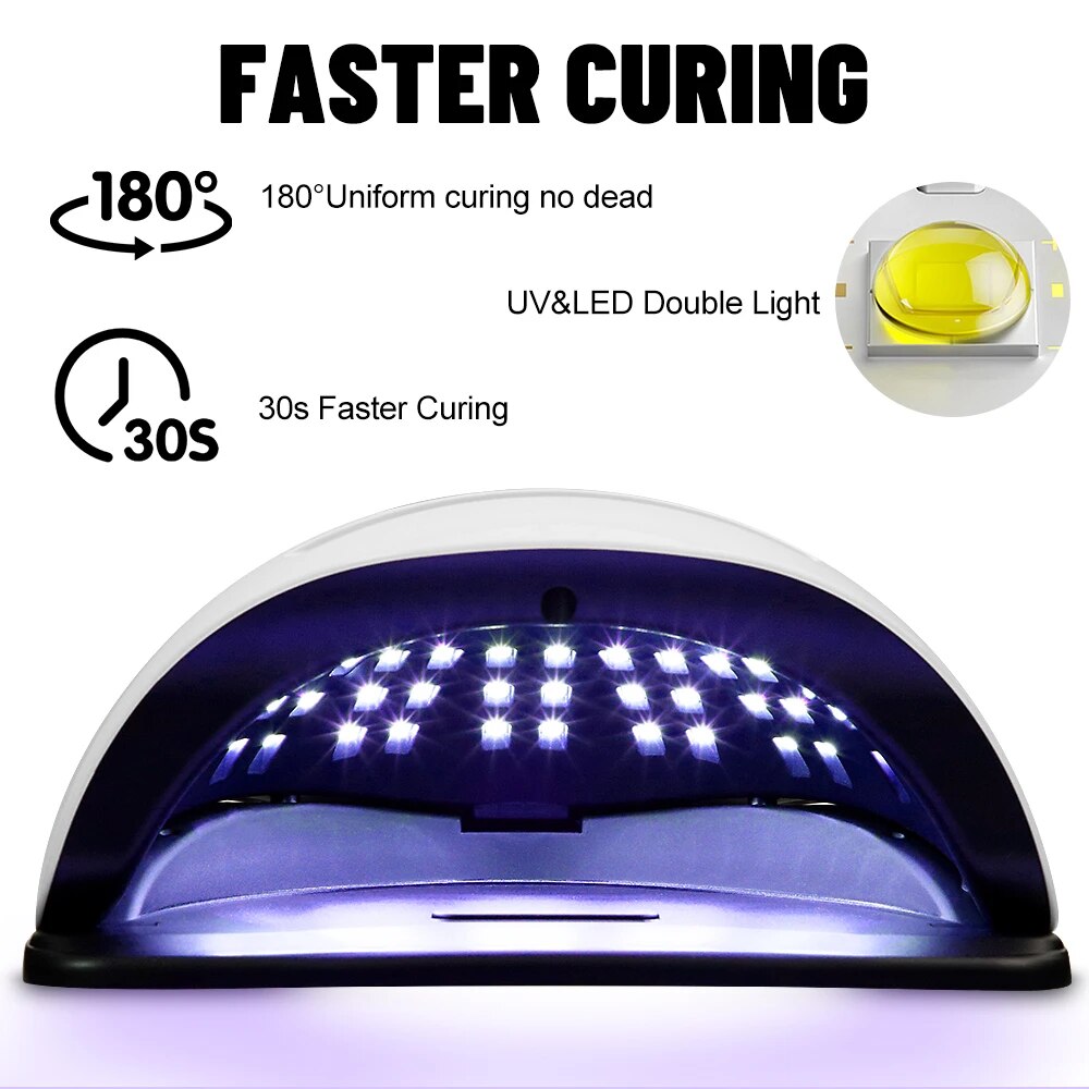 320W High Power UV LED Nail Lamp with 4 Timers & Smart Sensor