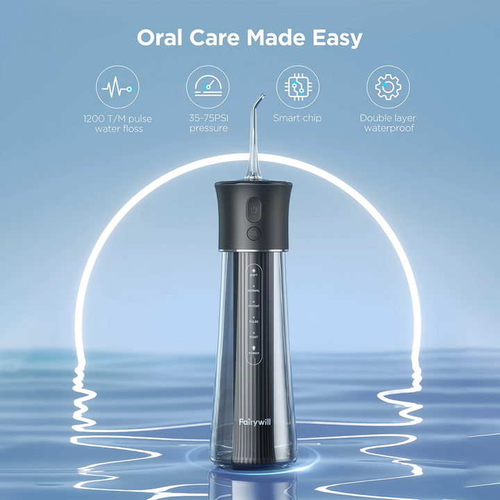 Portable 5-Mode Water Flosser with USB Type-C Charging and 300ML Tank