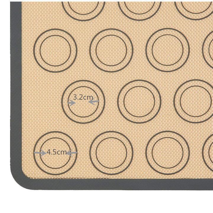 Thermally resistant silicone baking mat