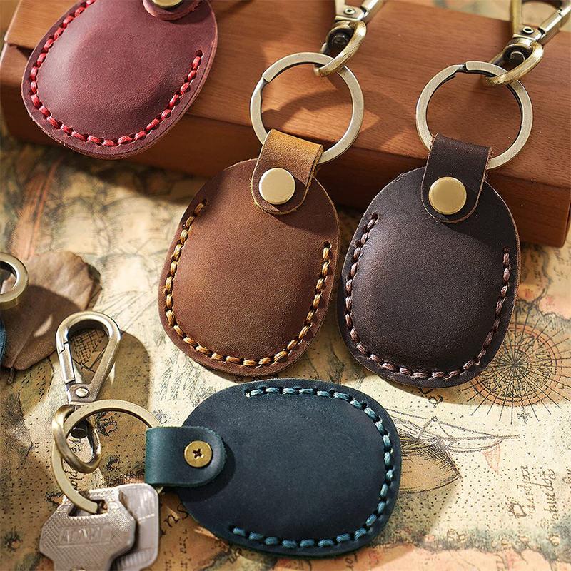 Retro Leather Keychain Case