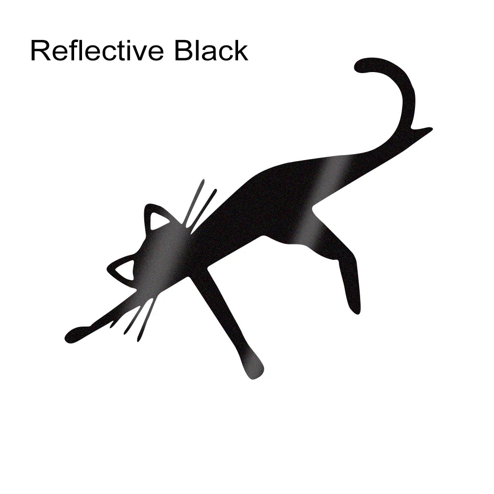 Reflective Funny Cat Vinyl Stickers for Car, SUV, Truck Windows & Bumpers