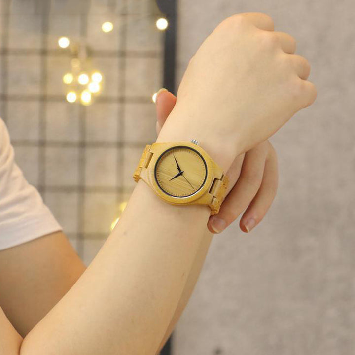 Fashion creative wooden watch