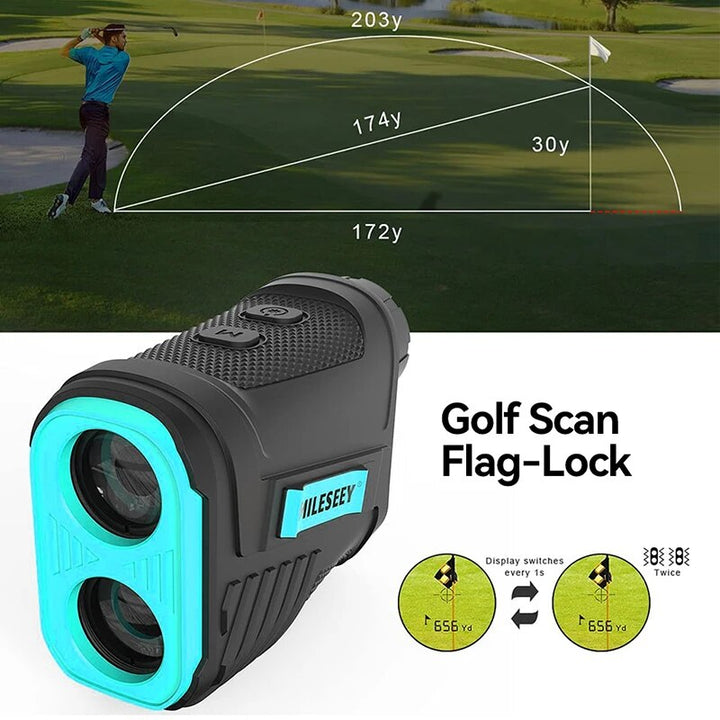 600M Golf & Hunting Laser Rangefinder with Slope Adjustment