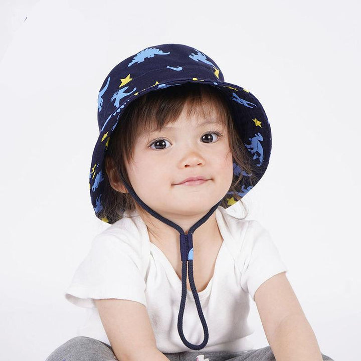 Cartoon Dinosaur Kids Sun Protection Bucket Hat