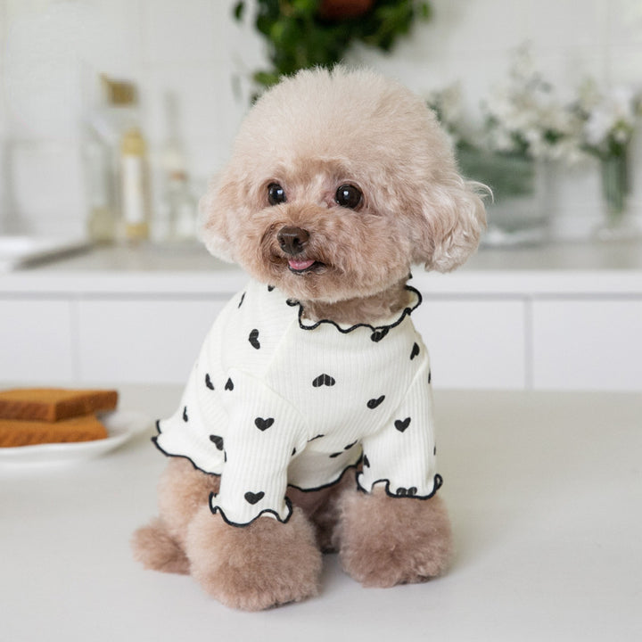 Embroidered Bear Waffle Vest for Pets