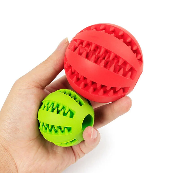 Interactive Dog Treat Ball for Teeth Cleaning and Play