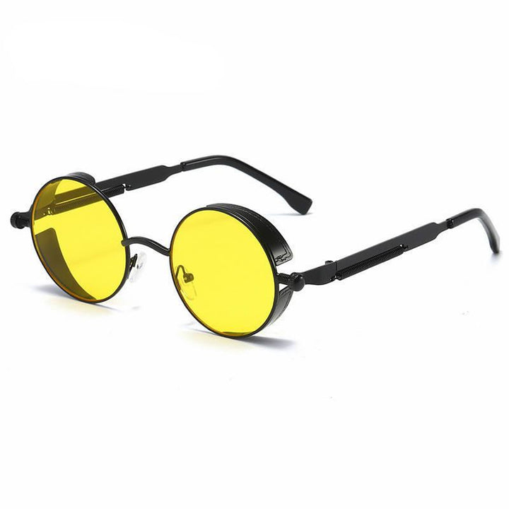 Round Metal Steampunk Sunglasses