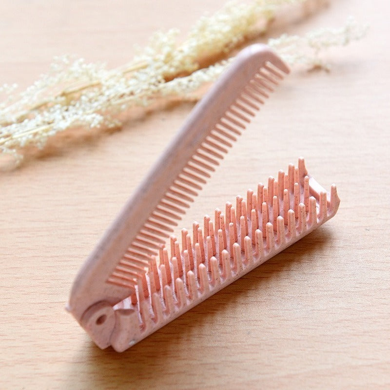 Portable Folding Anti-Static Hair Brush and Comb