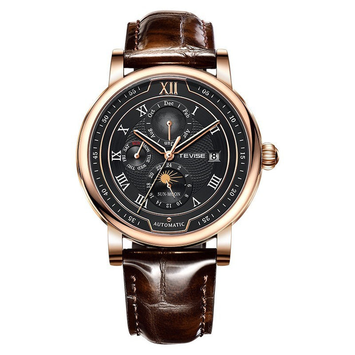 Men's Waterproof Moon Phase Automatic Mechanical Watch