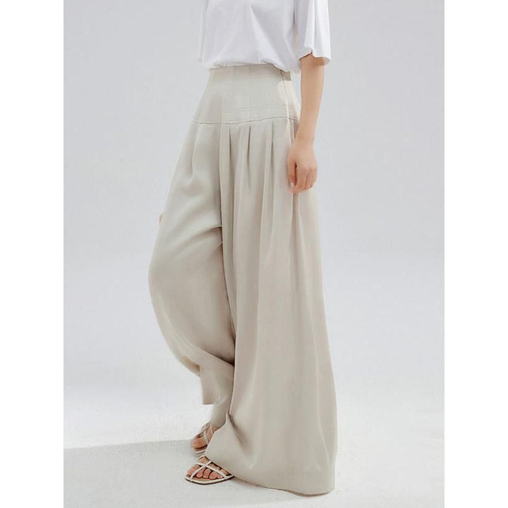 High Waist Wide Leg Casual Trousers for Women