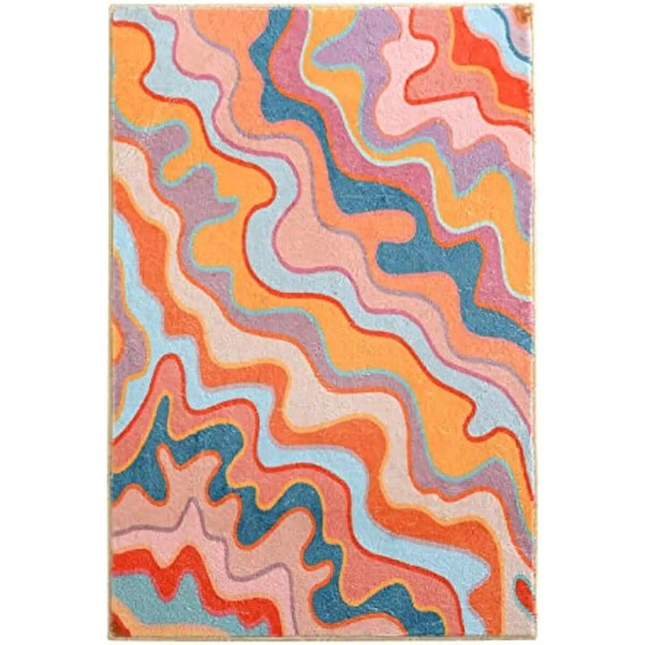 Colorful Striped Vintage Rug