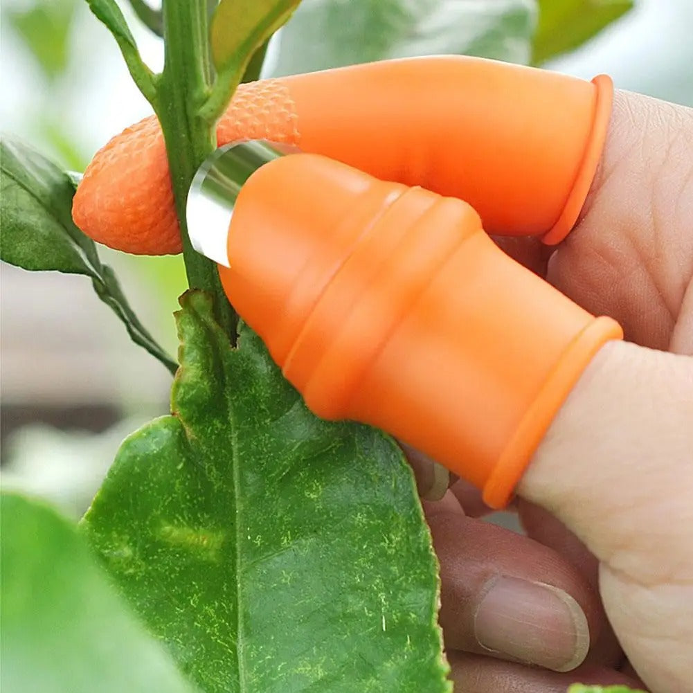 Silicone Thumb Guard Harvesting Knife