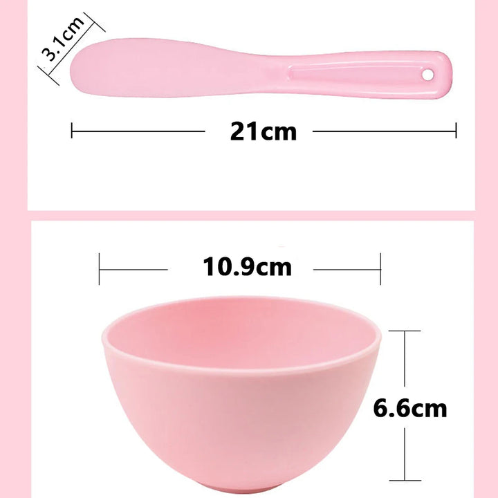 2pcs Silicone Face Mask Mixing Bowl & Spatula Set