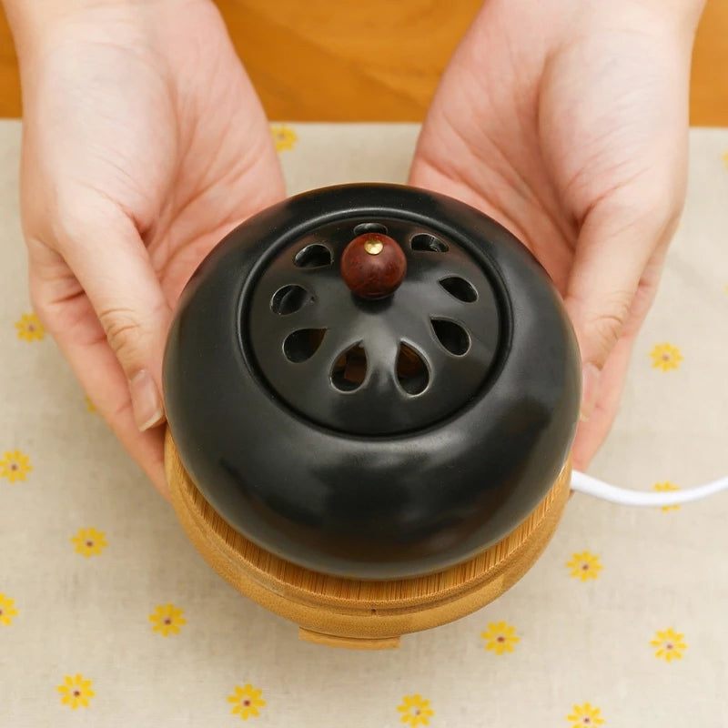 Electric Incense Burner with Adjustable Temperature and Timing