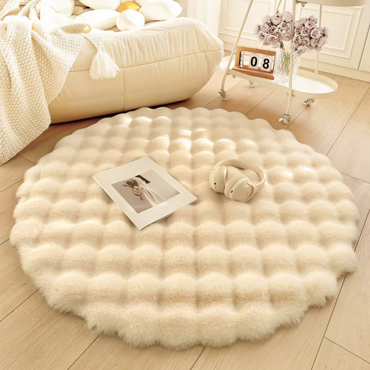 Nordic Round Plush Floor Mat