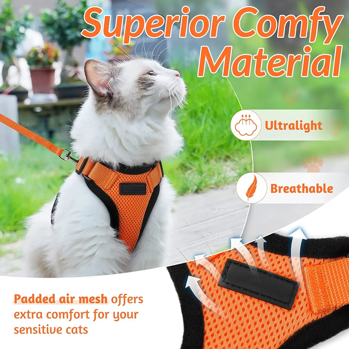 Escape-Proof Cat Harness & Leash