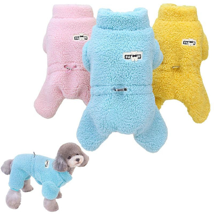 Warm Fleece Pet Overalls