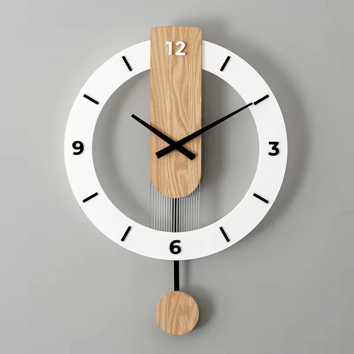 Nordic Modern Solid Wood Wall Clock