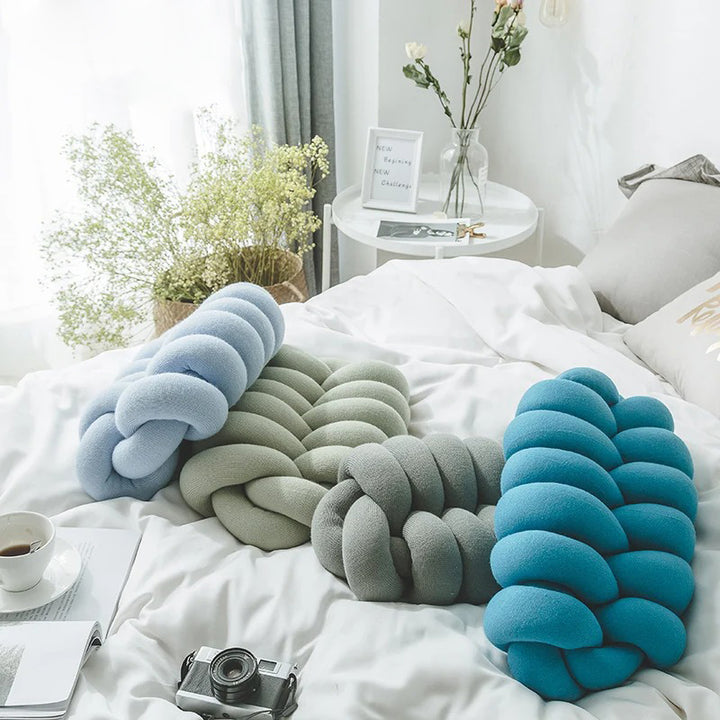 Luxurious Nordic Seamless Tube Braid Cushion - Perfect for Home and Office