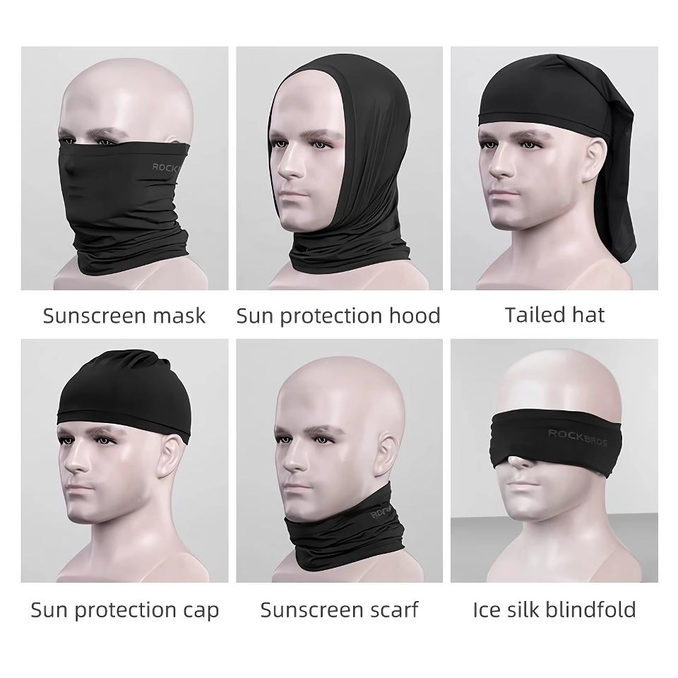 Unisex Sun Protection Silk Cycling Face Scarf & Neck Gaiter