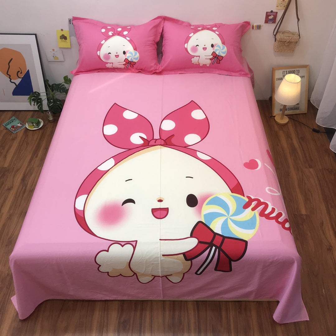 Cotton Cartoon Single Piece Can Be Equipped With Duvet Cover Sheet