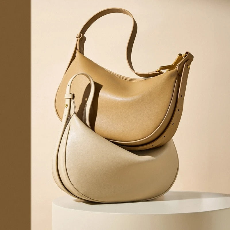 Luxury Soft Leather Dumpling Crossbody Bag