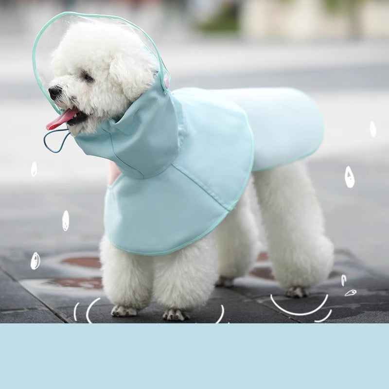 Dogs Rainy Day Cape Poncho