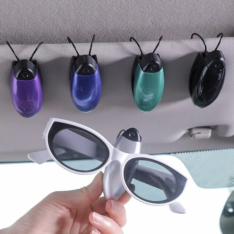 Universal Car Visor Sunglasses Holder & Card Clip