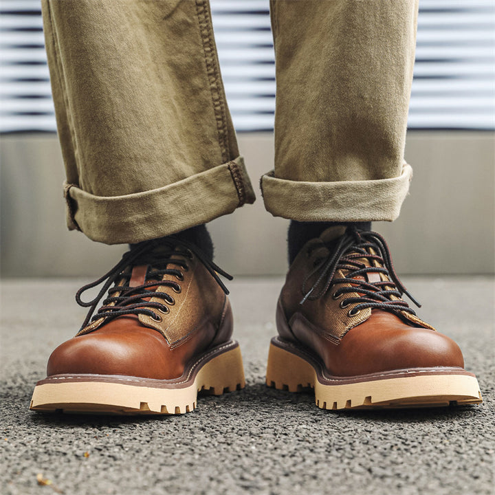 Handmade Vintage British Men's Ankle Boots