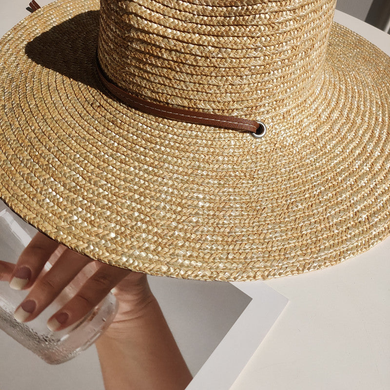 Women's Wide Brim Straw Sun Hat