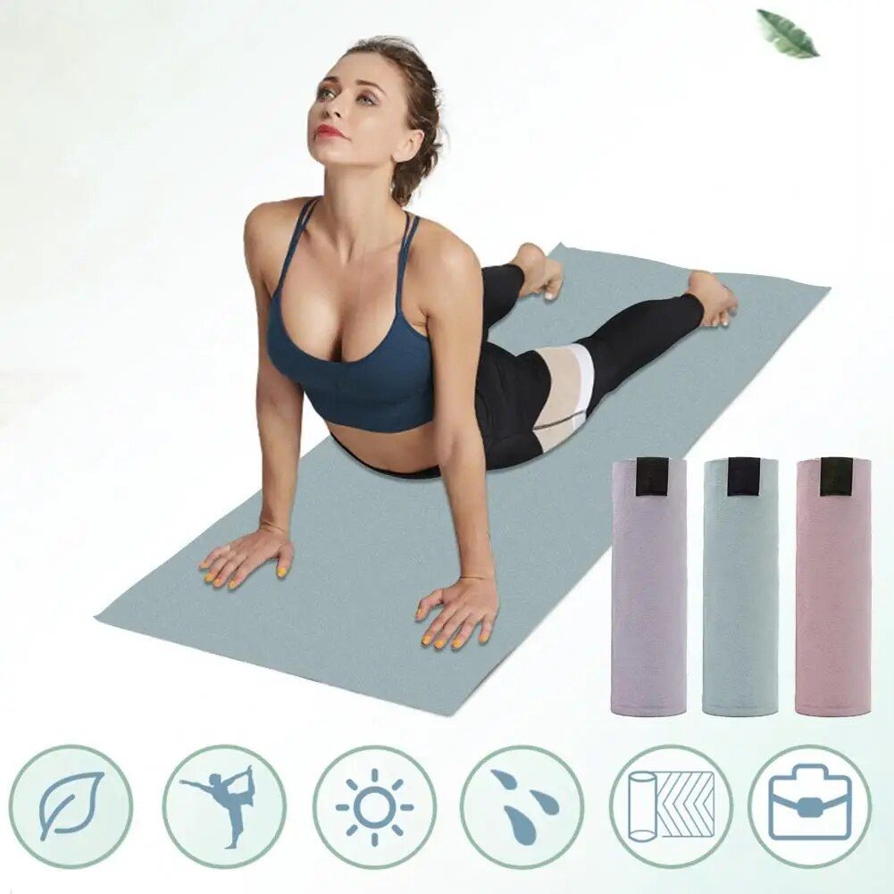 Premium Microfiber Yoga Towel - Anti-Slip, Quick-Dry, Extra Long for Fitness & Pilates