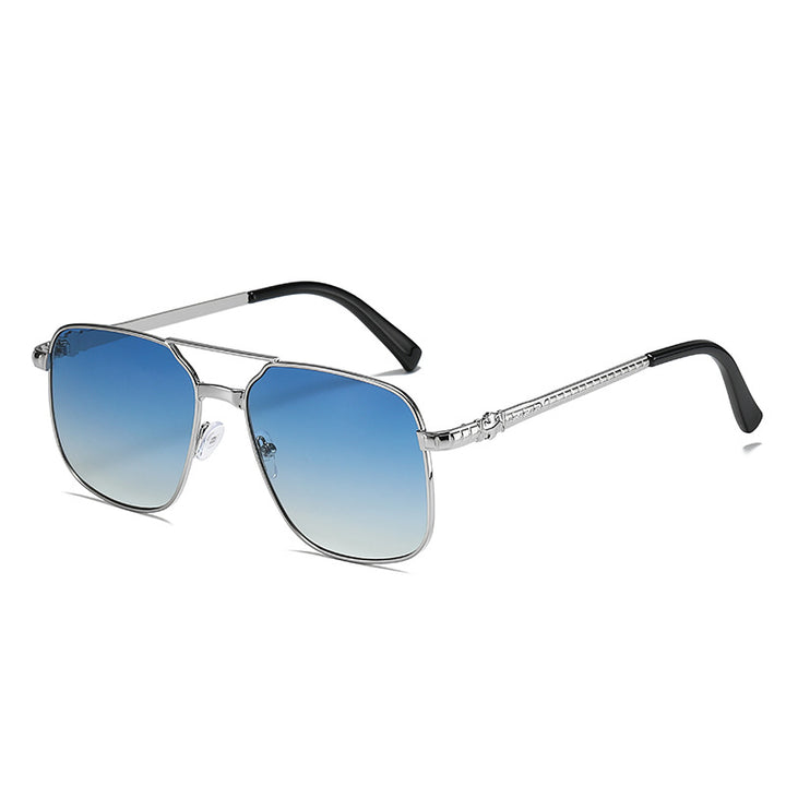 Metal Square Frame Sunglasses