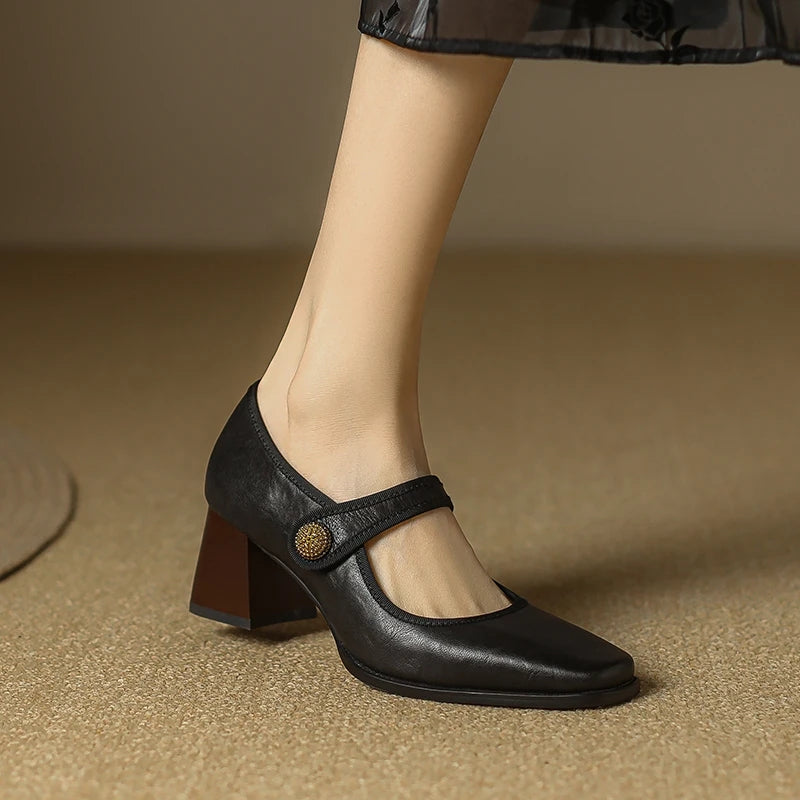 Elegant Autumn Mary Jane Pumps