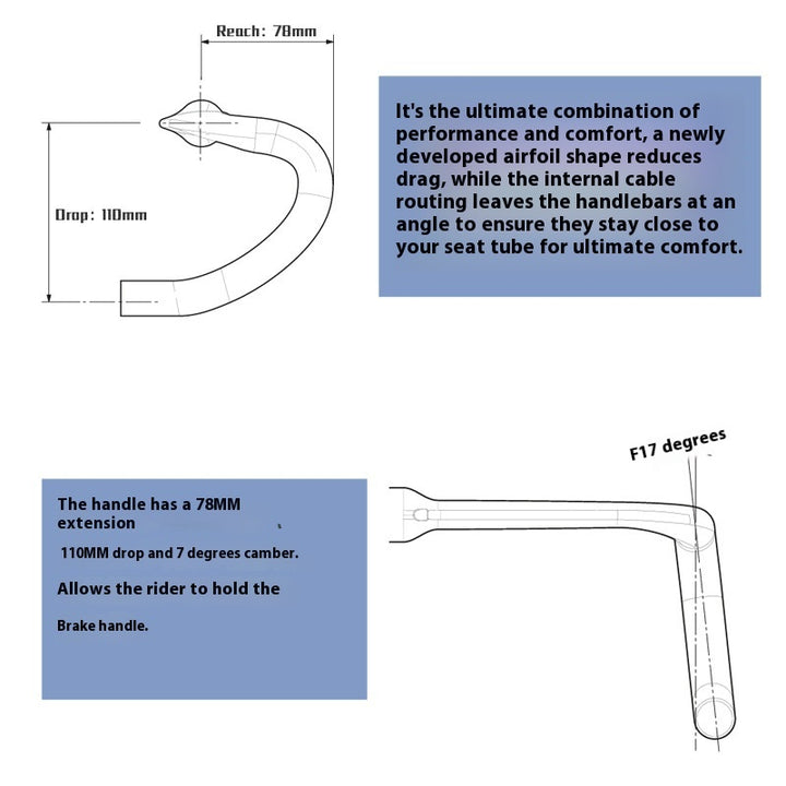 Carbon Fiber Road Bicycle Handle Bar