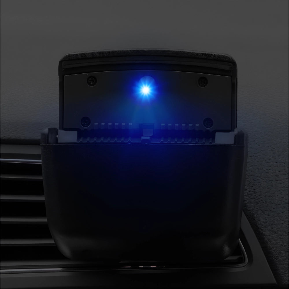 Portable Smokeless Car Ashtray with LED Light and Lid