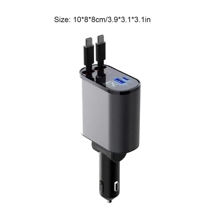 4-in-1 Type-C Car Charger