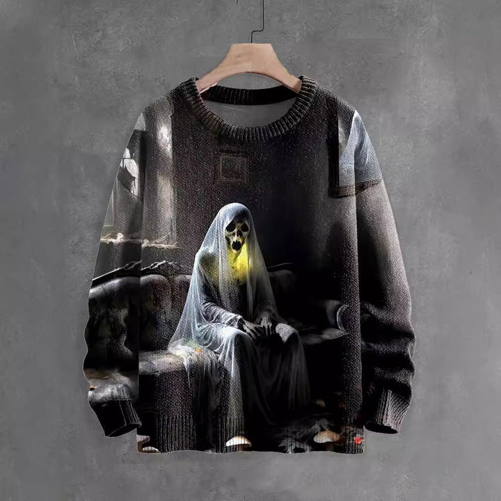 Halloween Sweater Ghost Horror Element Top