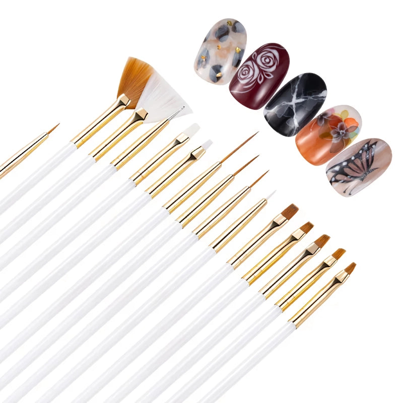 15-Piece Nail Art Brushes Set