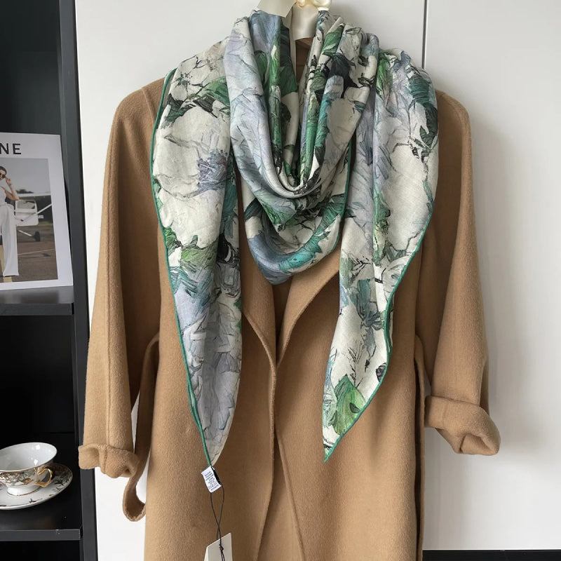 Luxury Silk Cashmere Scarf