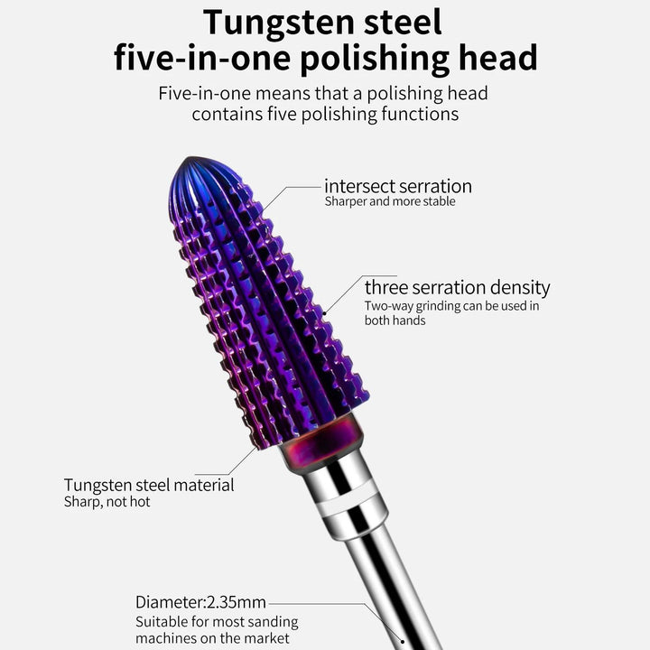 High Precision Tungsten Steel Nail Drill Bit for Manicure